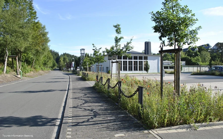 Parkplatz Sauerländer Besucherbergwerk