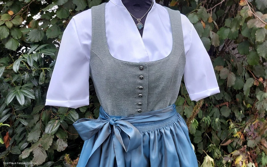 Sporthaus Kesper Willingen blau-graues Dirndl Sporthaus Kesper Willingen blau-graues Dirndl
