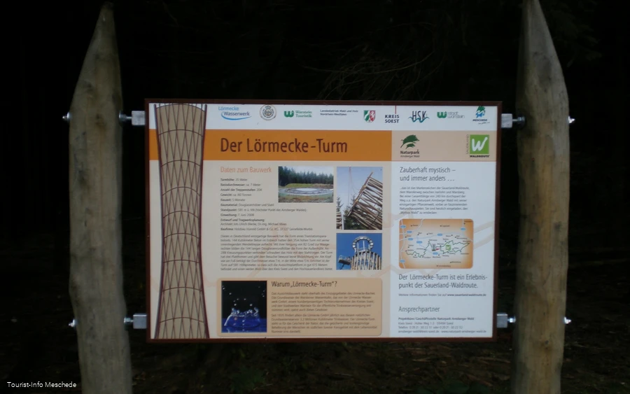 Infotafel Lörmecketurm