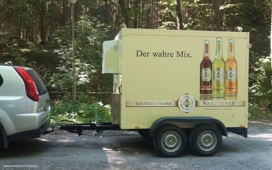 Anhänger Getränkemarkt Hirschberg