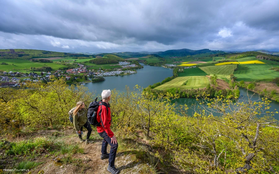 Hikers at Diemelsee