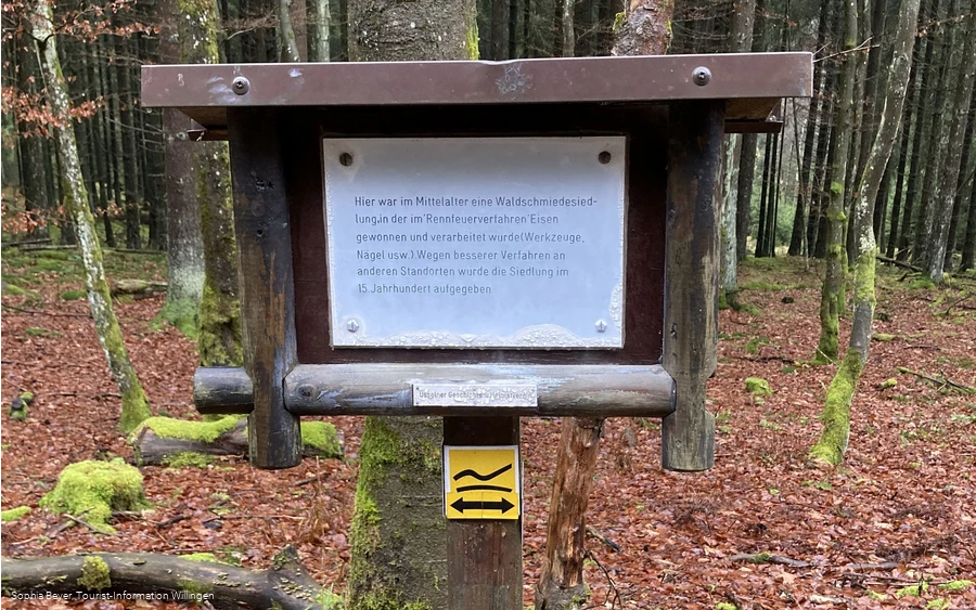Waldschmiedeschild am W6