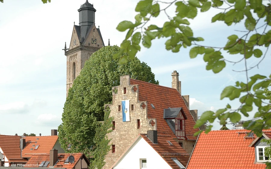 Stadtmauer, Steinhaus und Kilianskirche