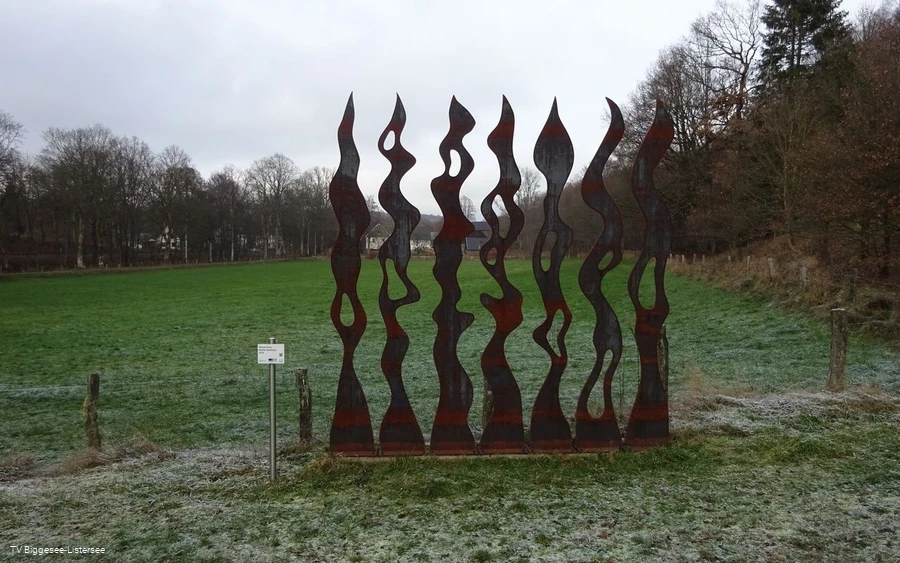 Skulptur Feuer/Wasser