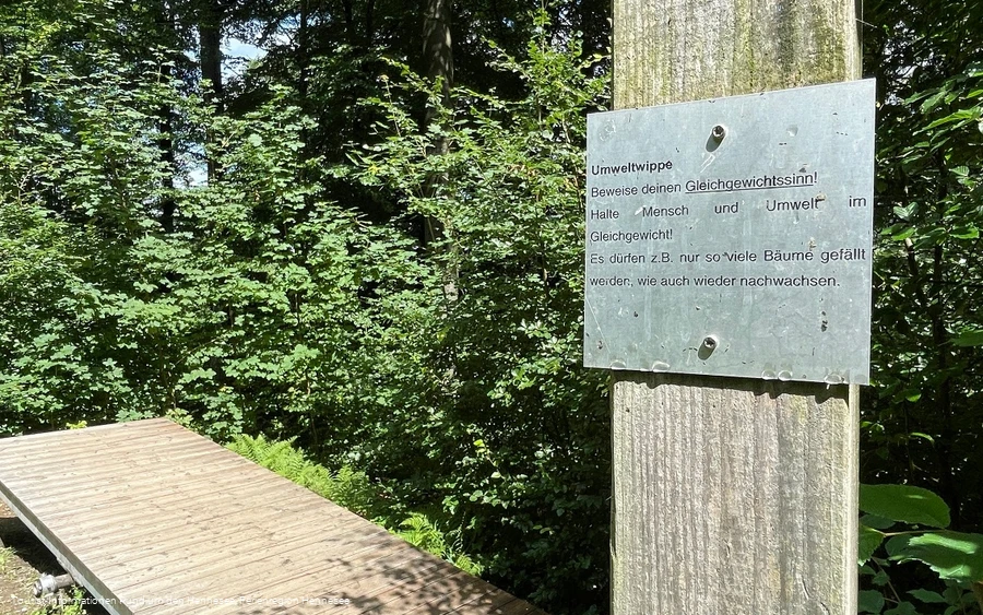 Umweltwippe am Sinnepfad am Hennesee Umweltwippe am Sinnepfad am Hennesee