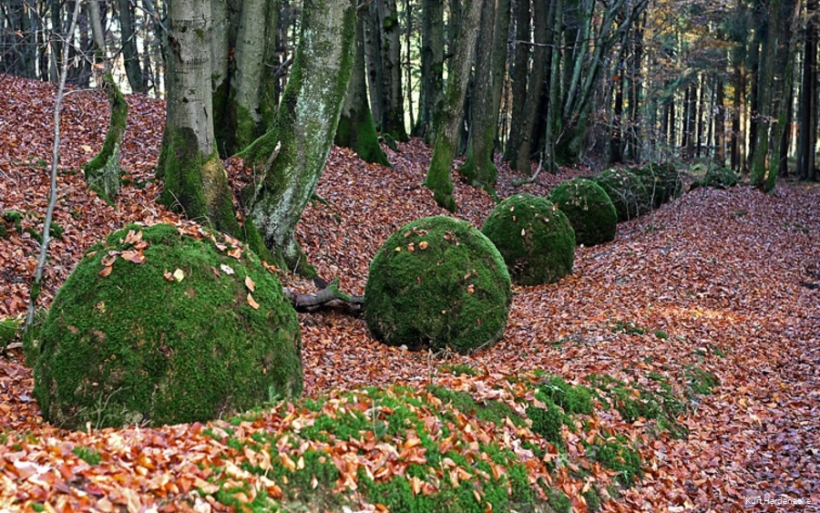 Work of art by the wayside: Green planets