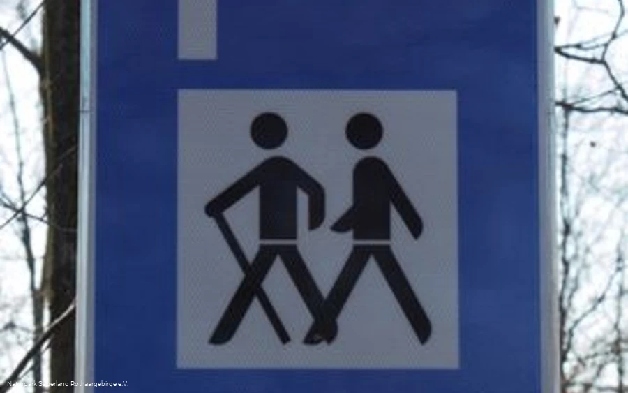 Beschilderung am Wanderparkplatz