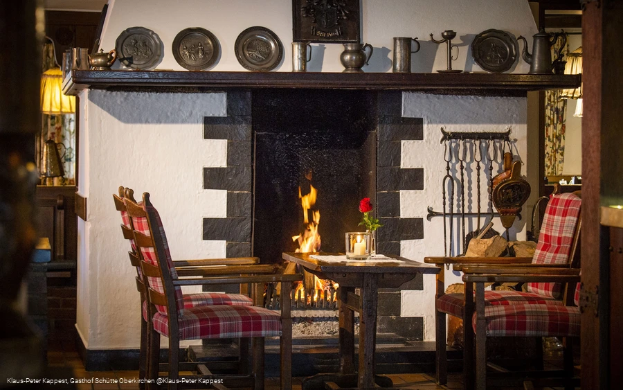 Gasthof Schütte Poststube mit Kamin