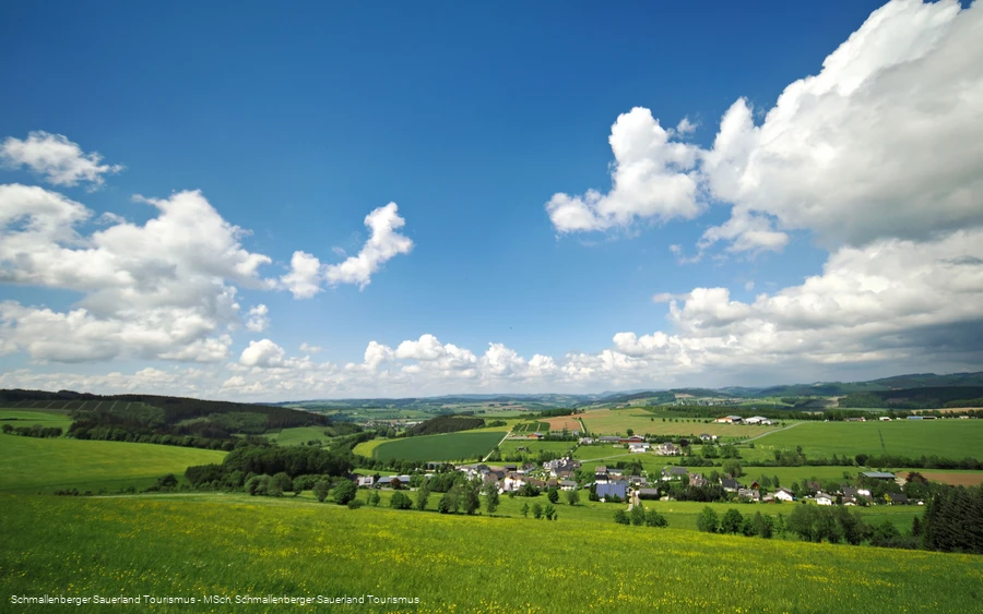 Blick auf Werpe und das Hawerland