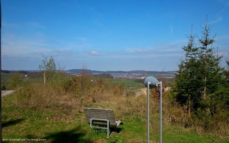 Geologischer Sprung Aussicht Station 3