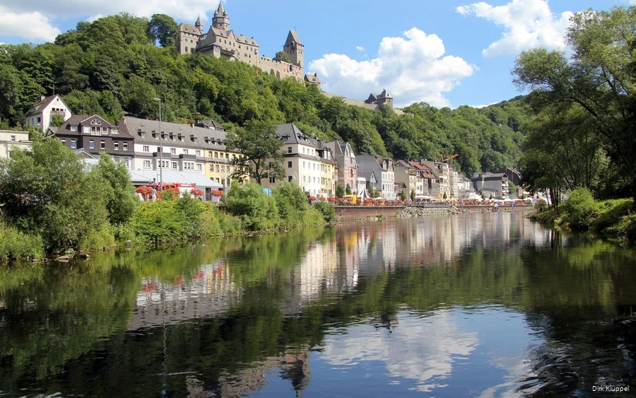 Burg Altena towers over Altena on the Lenne.