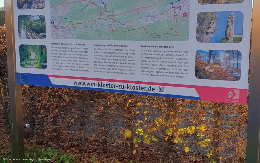 Infotafel Klosterweg Pilgerweg (KW) Infotafel Klosterweg Pilgerweg (KW)