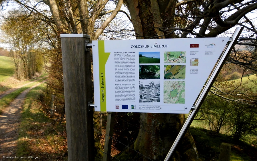 Geoparkstation G4 an der Goldspur Eimelrod