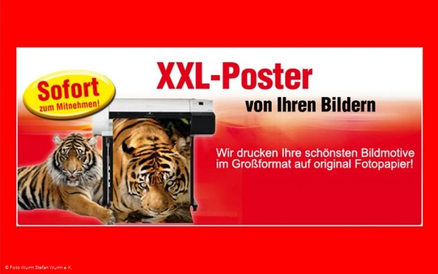 Foto Wurm Olpe - Werbung XXL-Poster Foto Wurm Olpe - Werbung XXL-Poster