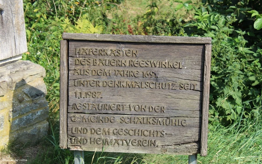 Die Infotafel des Haferkastens