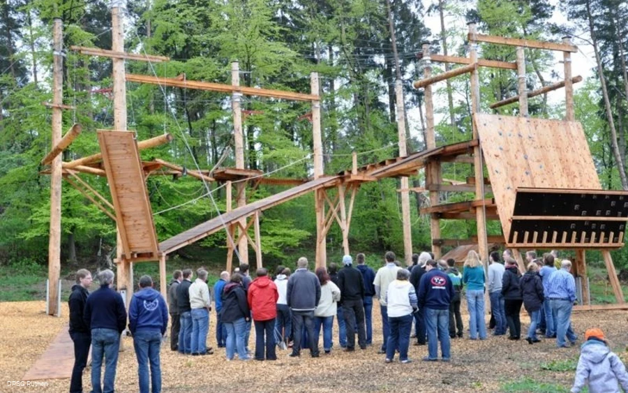 Einweihung des Hochseilgarten am Eulenspiegel in R