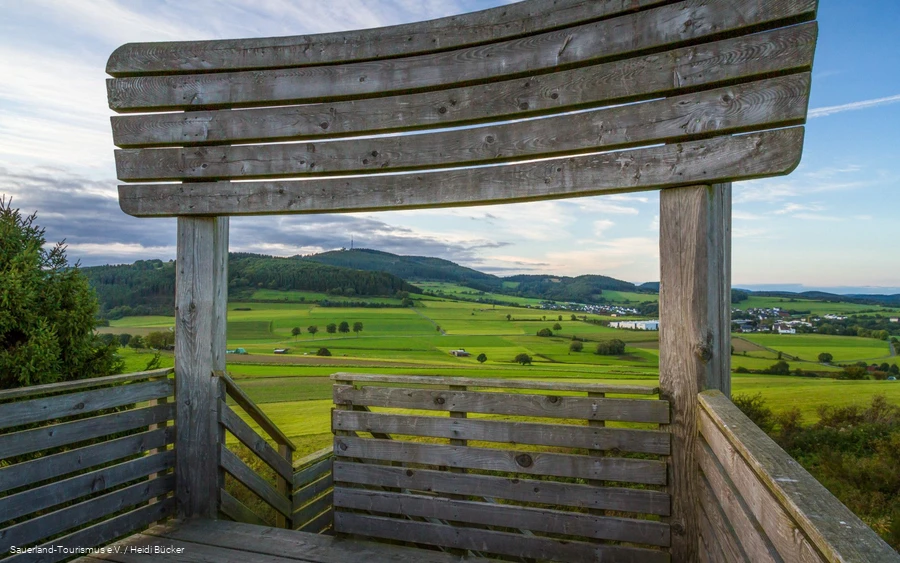 Sauerland Een hoogtepunt van de Sauerland-Höhenflug: de Sauerland-Stabil stoel.