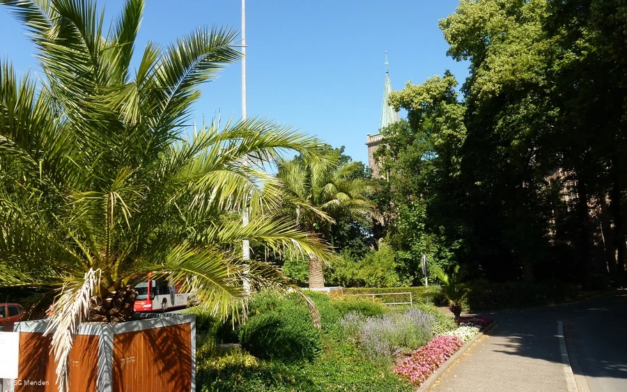 Blumeninsel am Bahnhof Menden