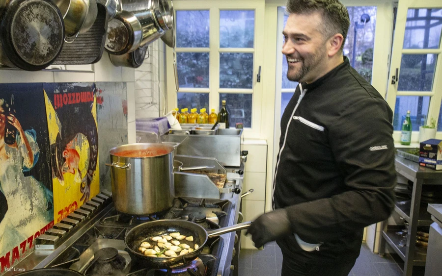 Chef Altin in action.