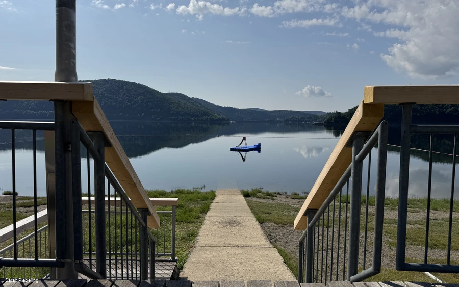 Treppe am Strandbad Waldeck