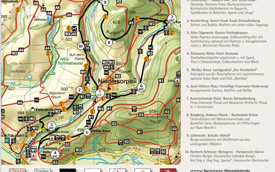 Kulinarische Wanderung Niedersorpe 2024