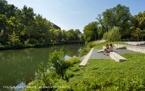 Grüner Winkel Treppe quer