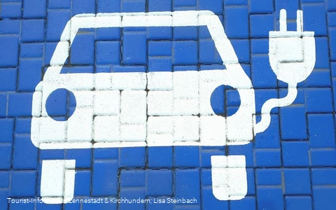 E-Auto-Ladestation Symbol