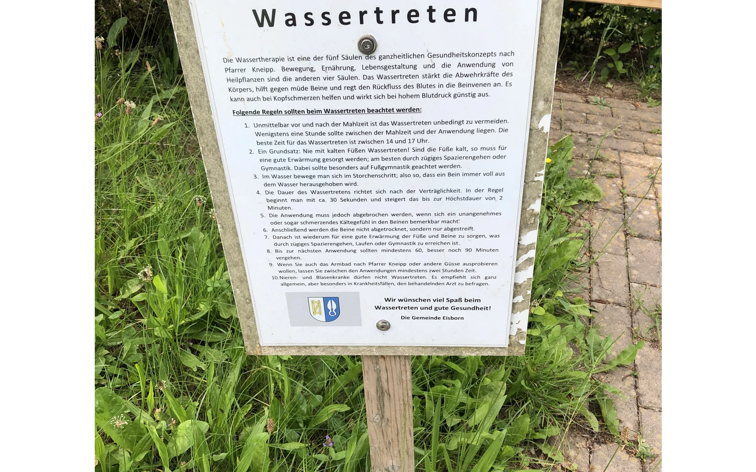 Wassertretbecken Eisborn