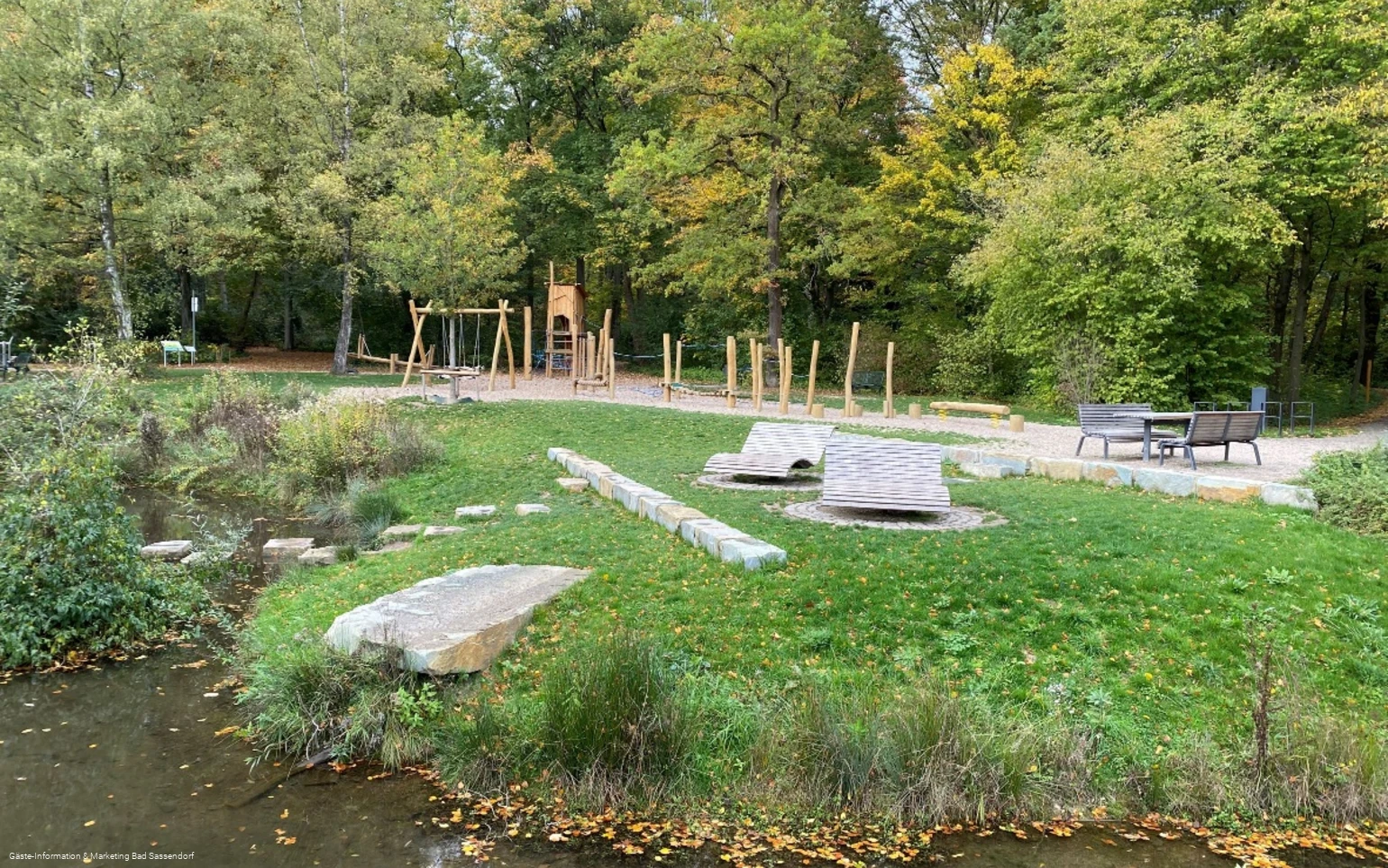 Niedrigseilgarten im Kurpark Bad Sassendorf