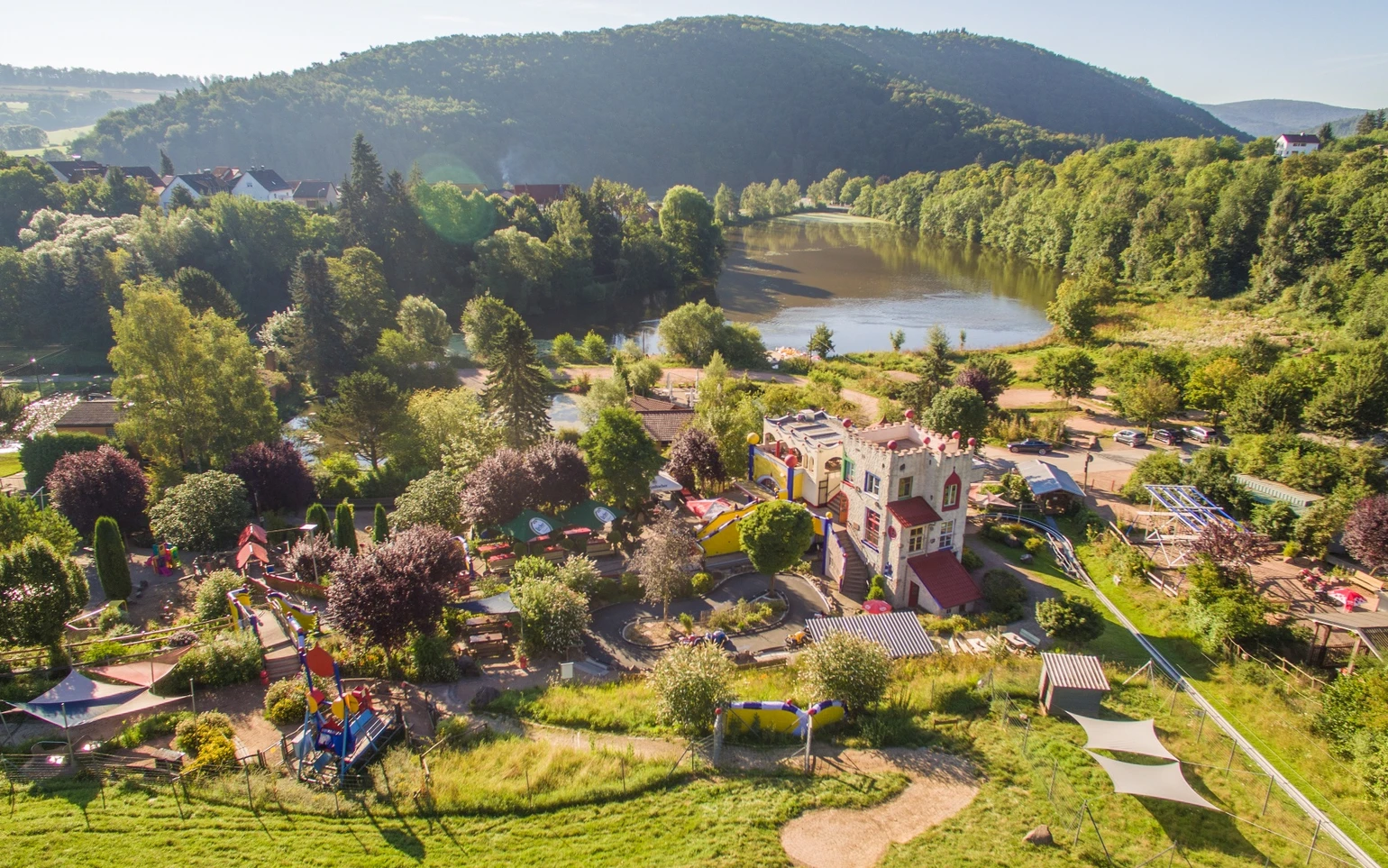 Sommerrodelbahn Edersee von oben