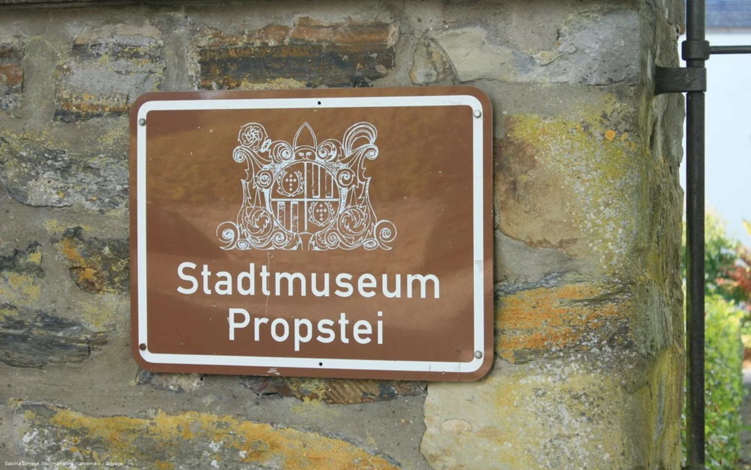 Eingangsschild Schatzkammer Propstei