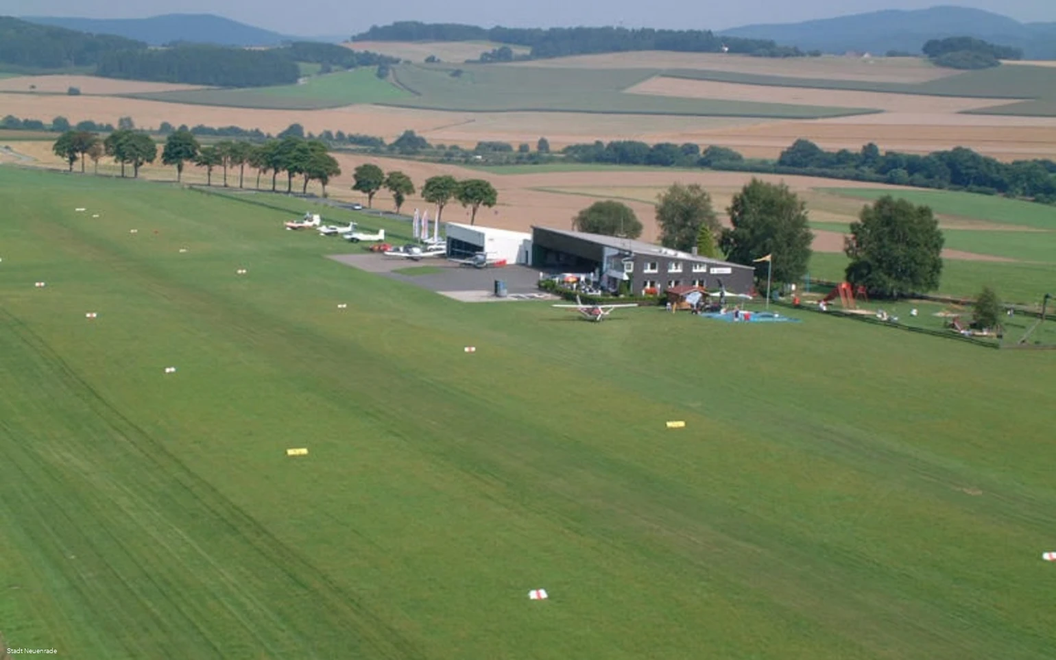 Flugplatz in Neuenrade-Küntrop von oben