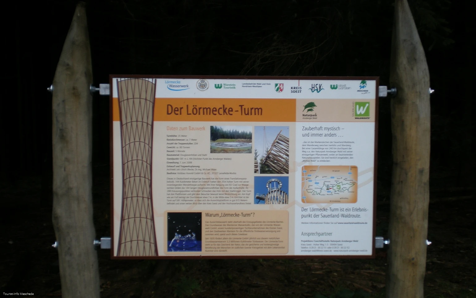 Infotafel Lörmecketurm