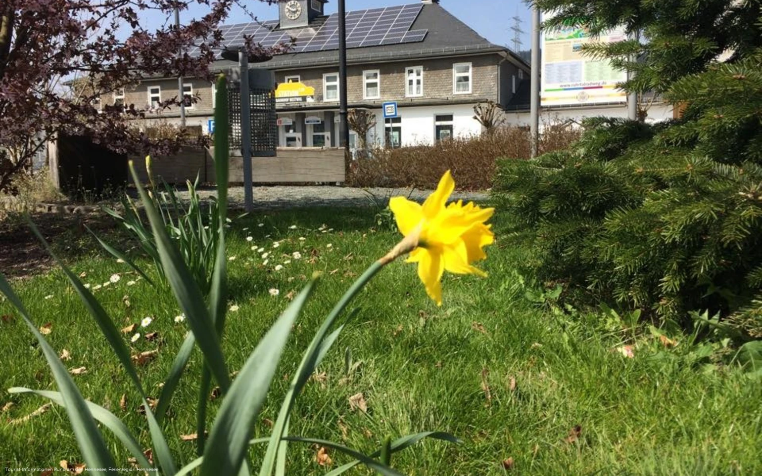 Frühling am Bahnhof in Bestwig