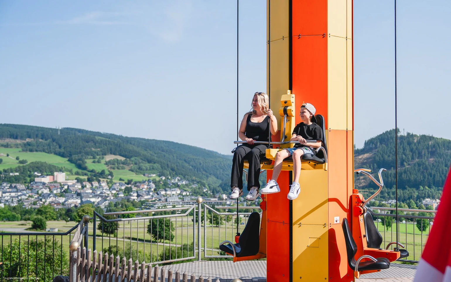 Freefall-Tower im Wild- und Freizeitpark Willingen