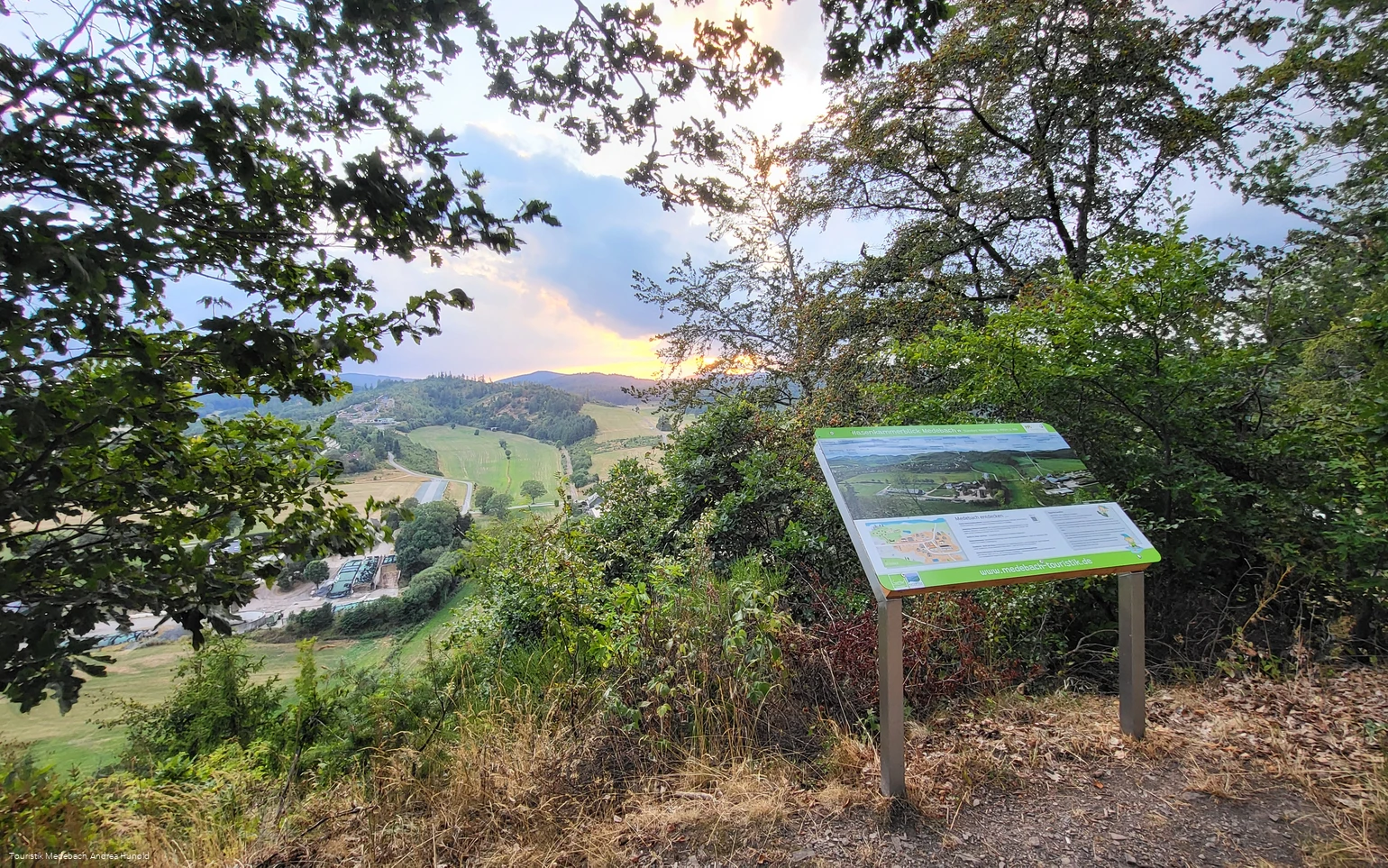 Panoramatafel am Hasenkammerblick