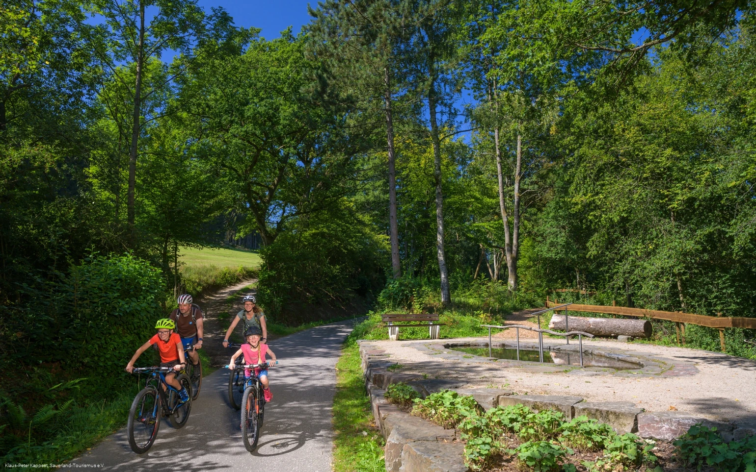 Tourenrad fahren mit der ganzen Familie