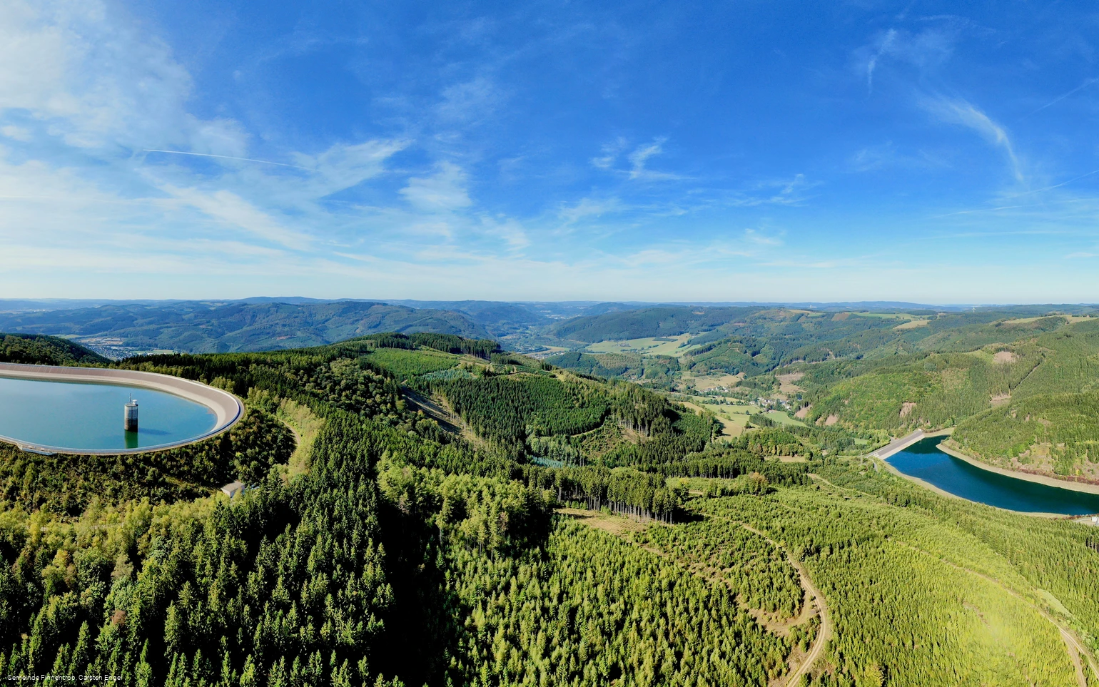 Pumpspeicherwerk Rönkhausen, Ober- & Unterbecken