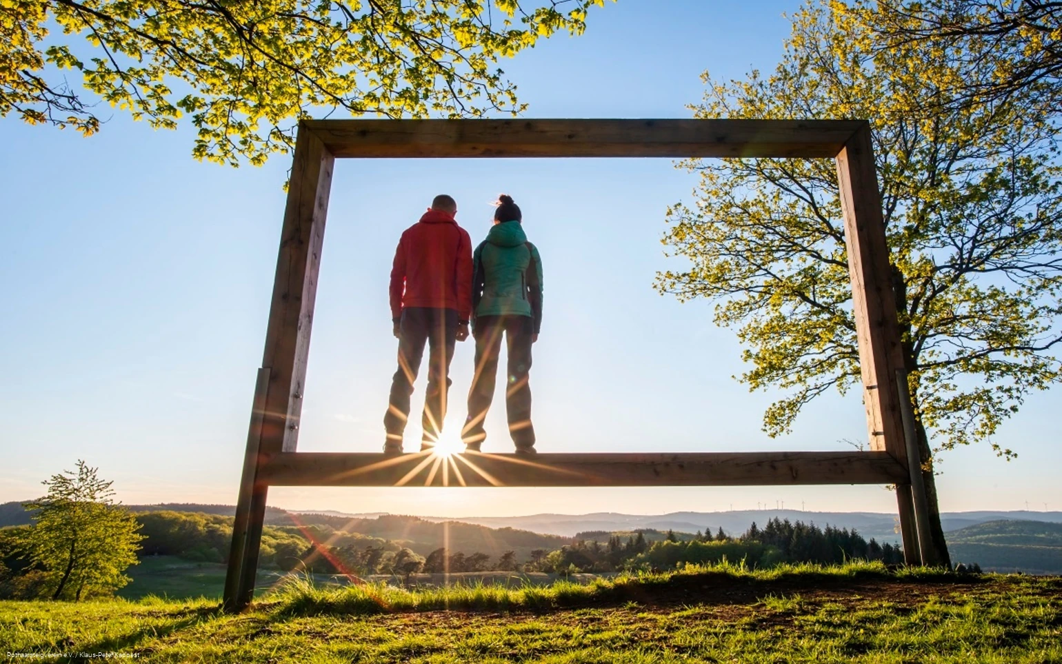 Landschaftsrahmen auf dem Kornberg am Rothaarsteig