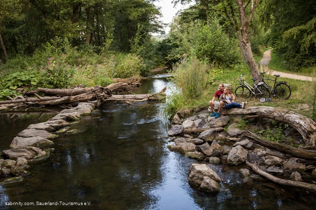 Kleine Pause am Radweg