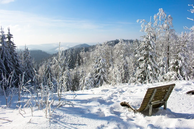 Winterliche Aussicht vom Kahlen Asten