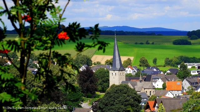 Stockum mit den schiefen Kirchturm