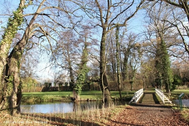 Holzbrücke im Schlosspark