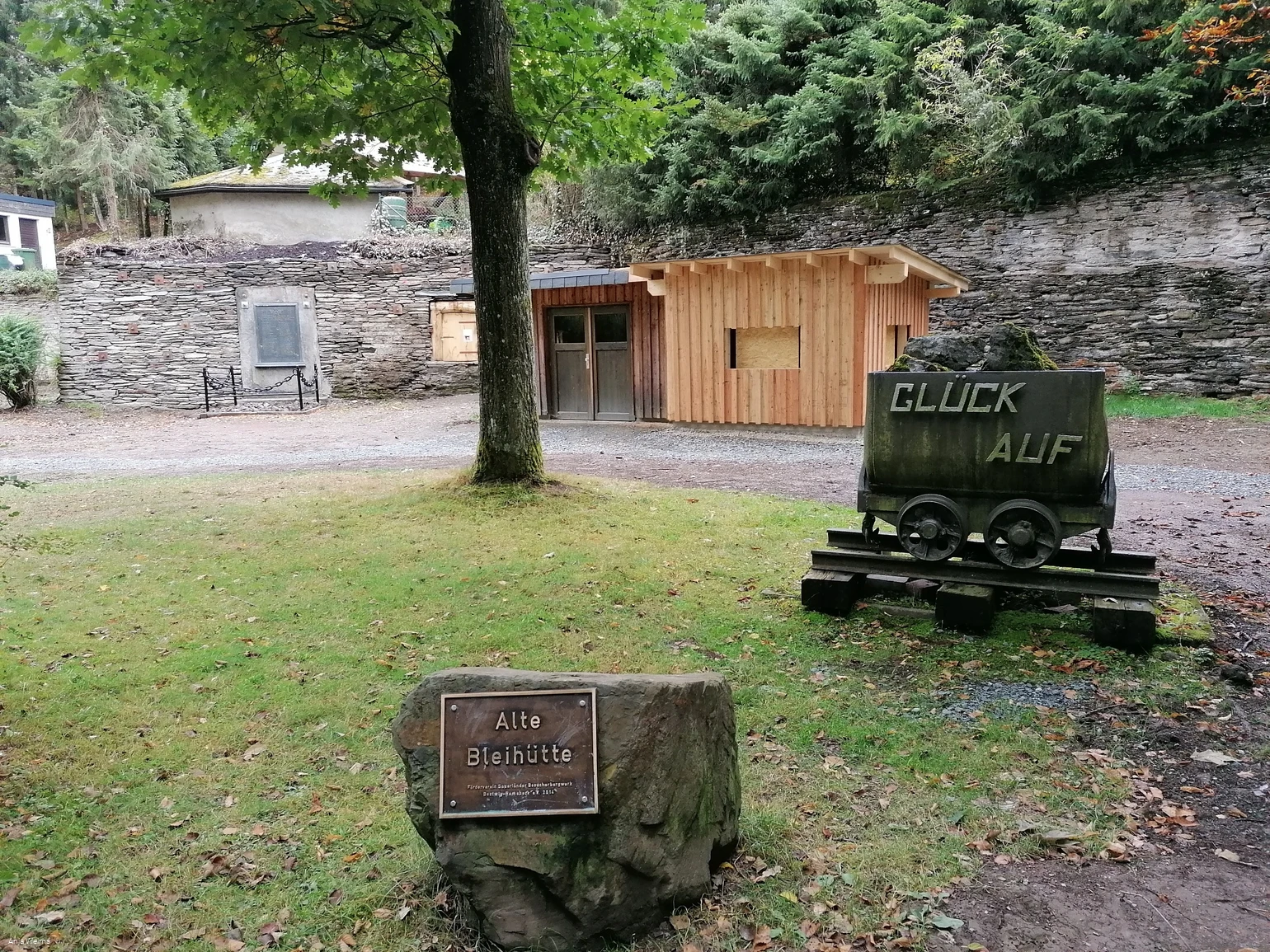 Alte Bleihütte am Bergbauwanderweg Ramsbeck