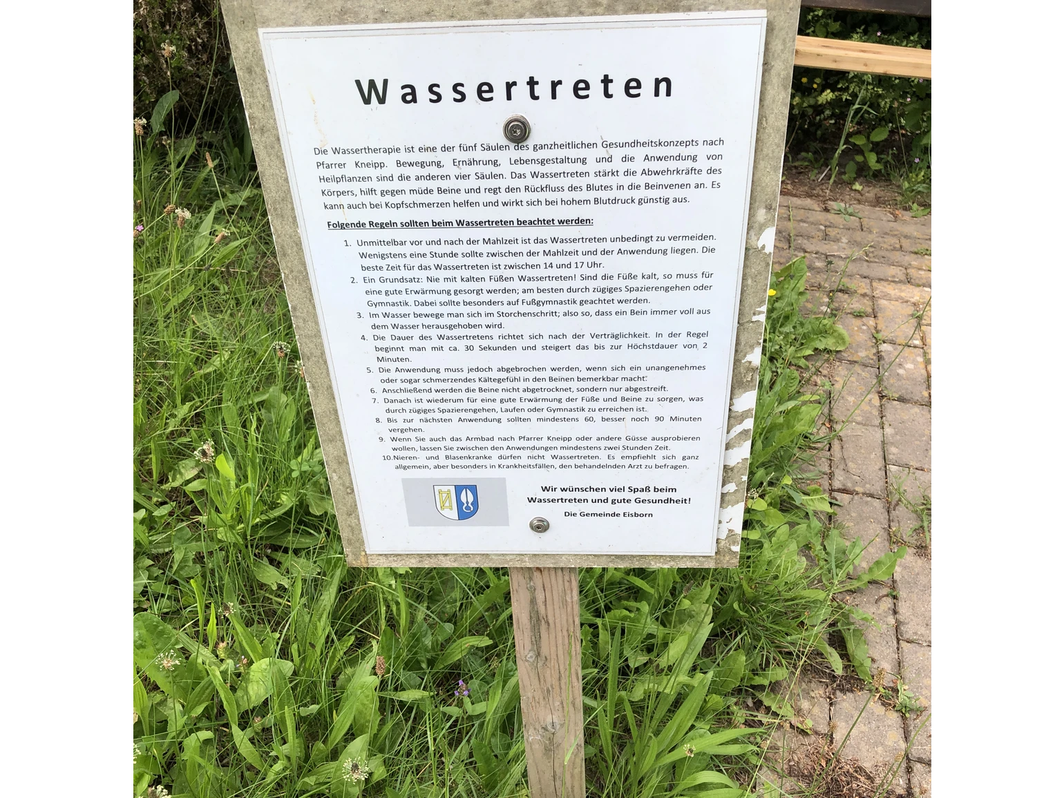 Wassertretbecken Eisborn