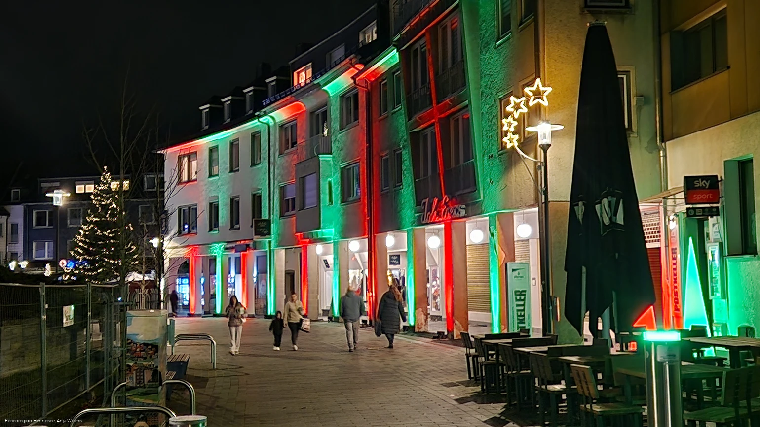 Meschede Fußgängerzone (abends)