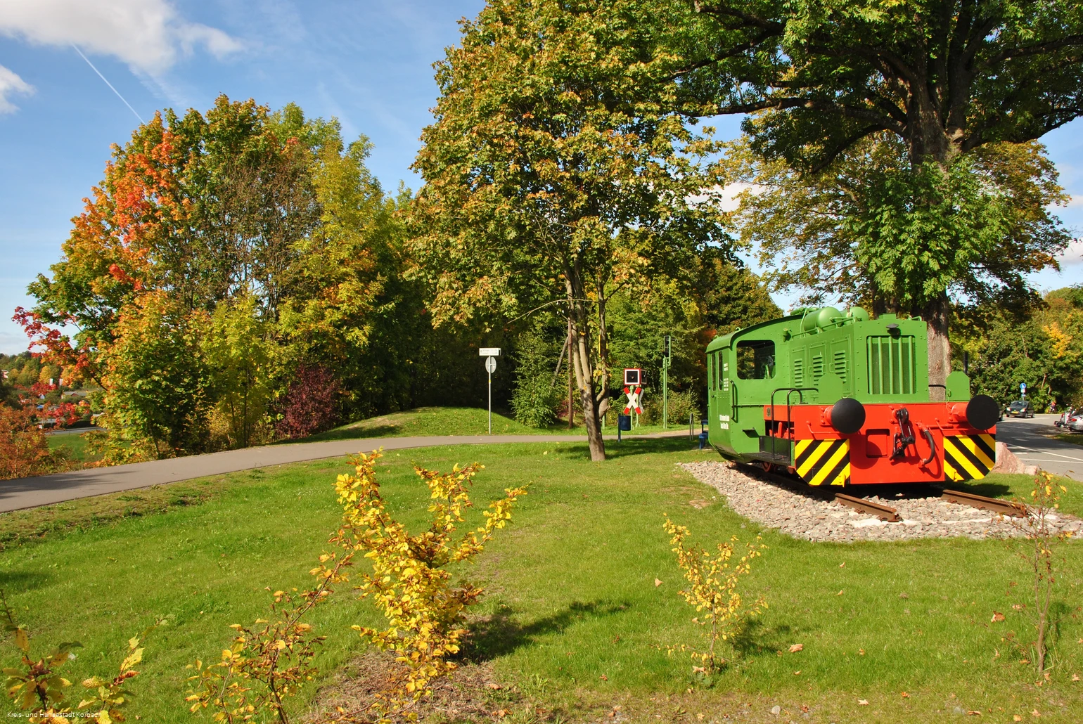 Radknoten Korbach mit Lok