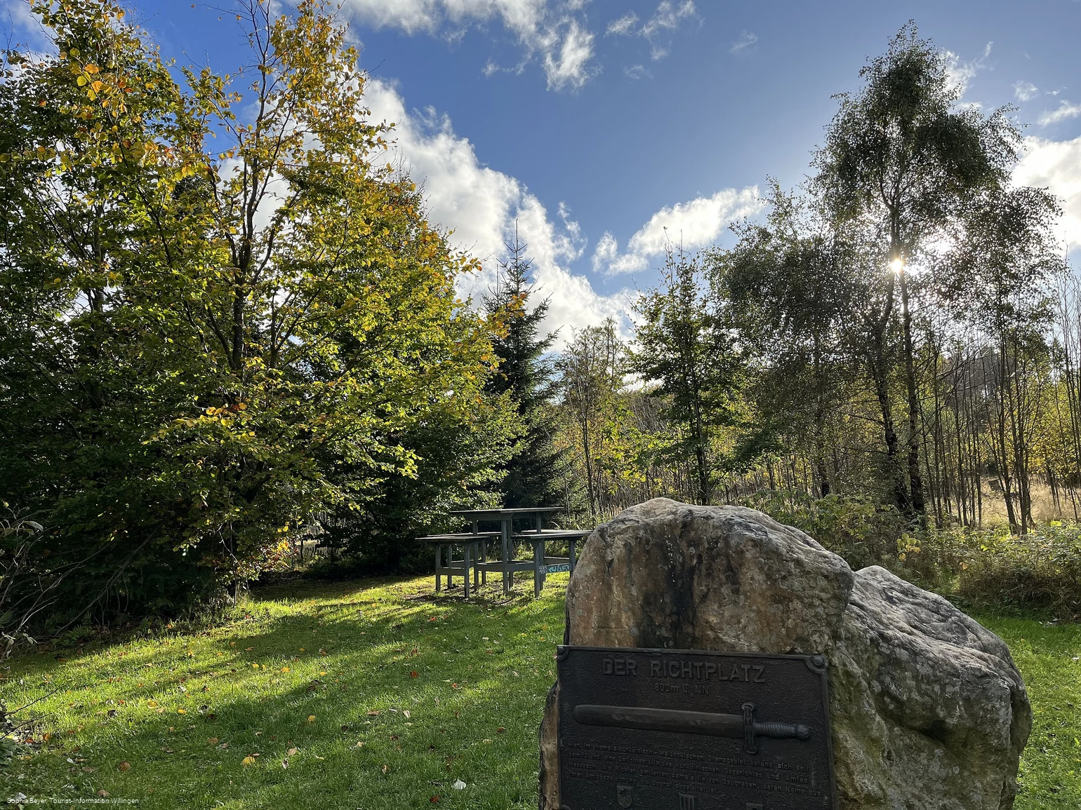 Richtplatz am Uplandsteig