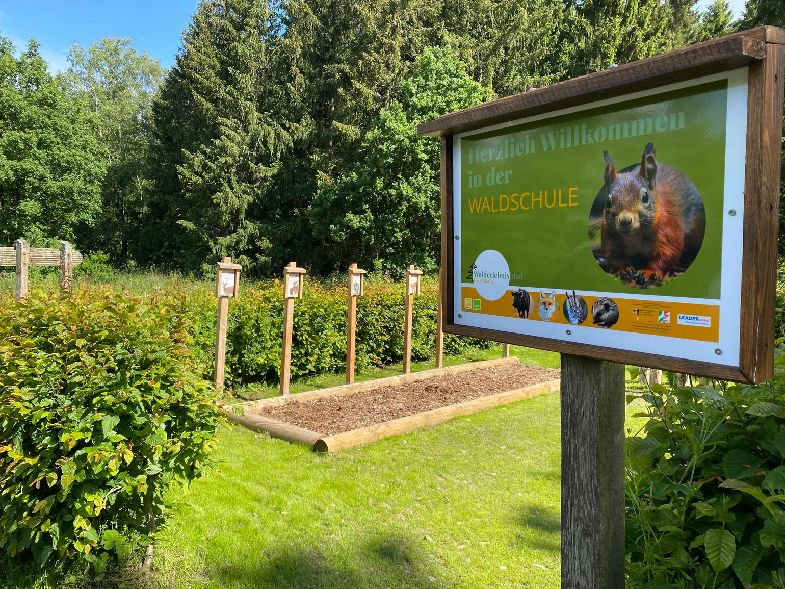 Die Waldschule am Walderlebnispfad in Neuenrade