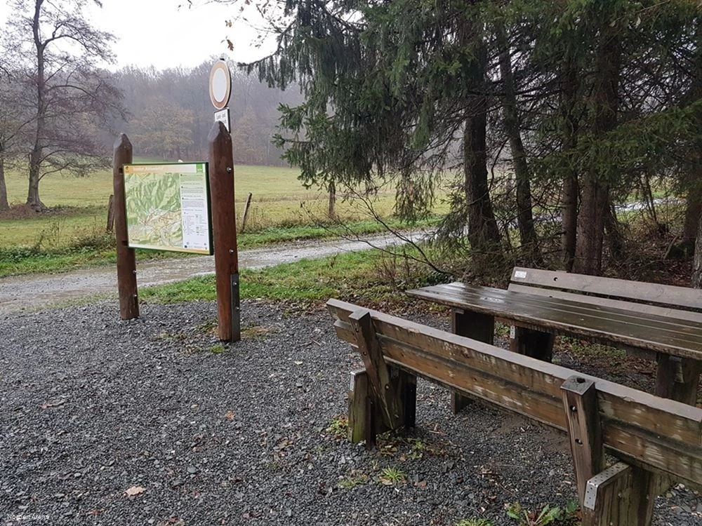 Der Wanderparkplatz Kohlwedertal bei Meschede